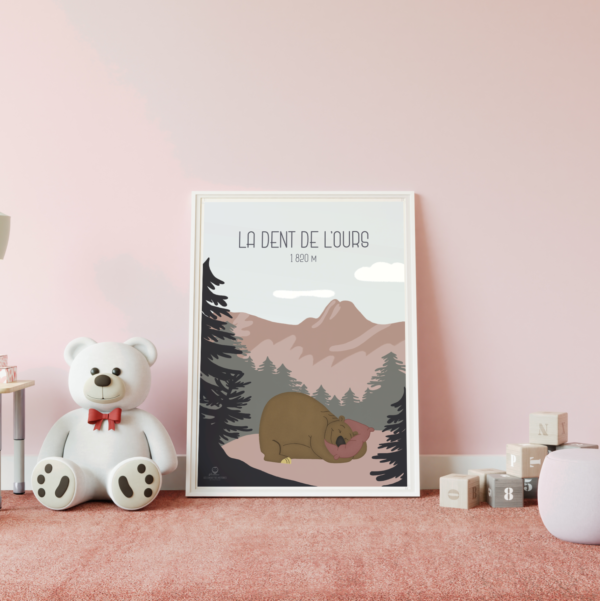 Affiches pour chambre d’enfant - La Dent de l'Ours