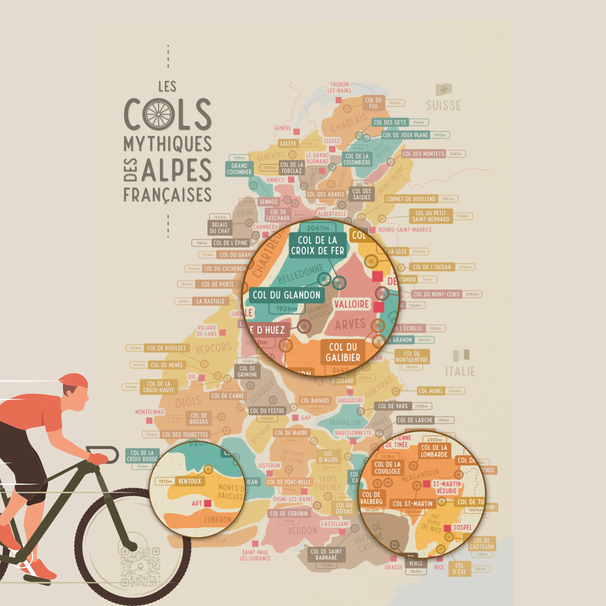 Cols mythiques des Alpes Françaises