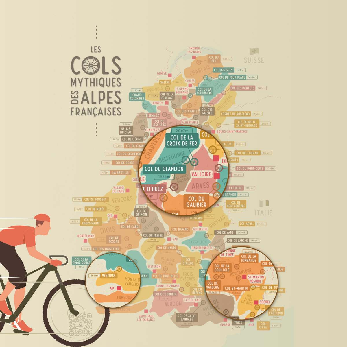 Cols mythiques des Alpes Françaises