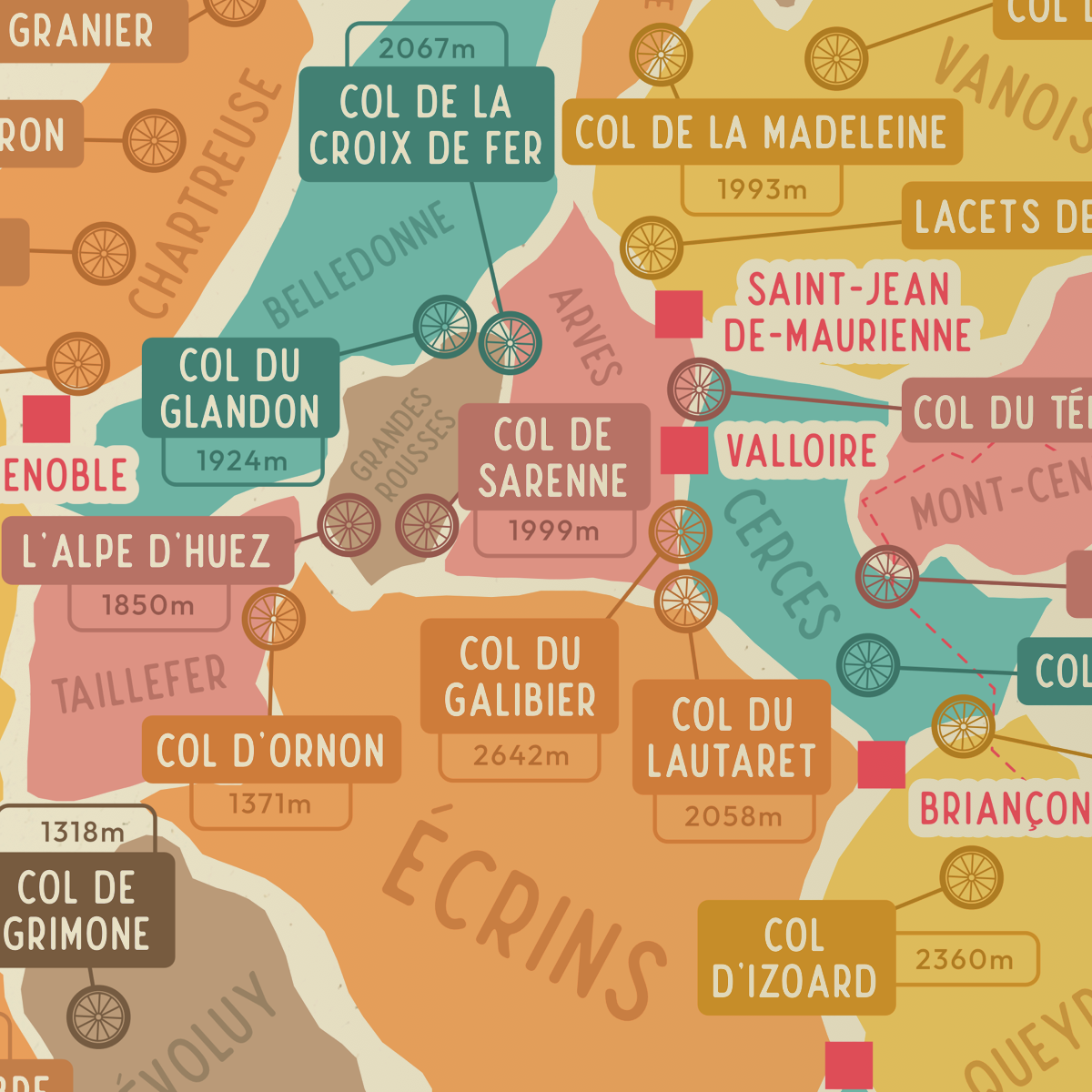Cols mythiques des Alpes Françaises