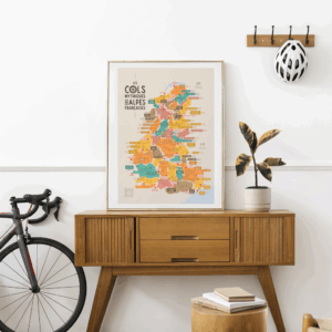 Carte des Cols mythiques des Alpes Françaises