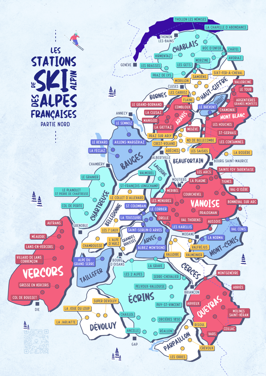 Les stations de ski des Alpes Françaises - Partie NORD