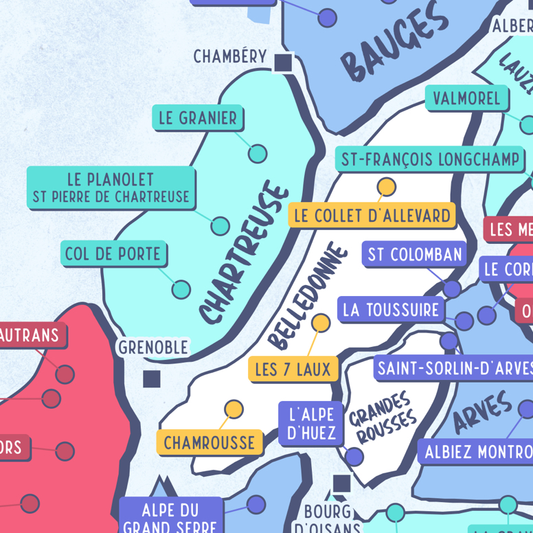 Les stations de ski des Alpes Françaises - Partie NORD