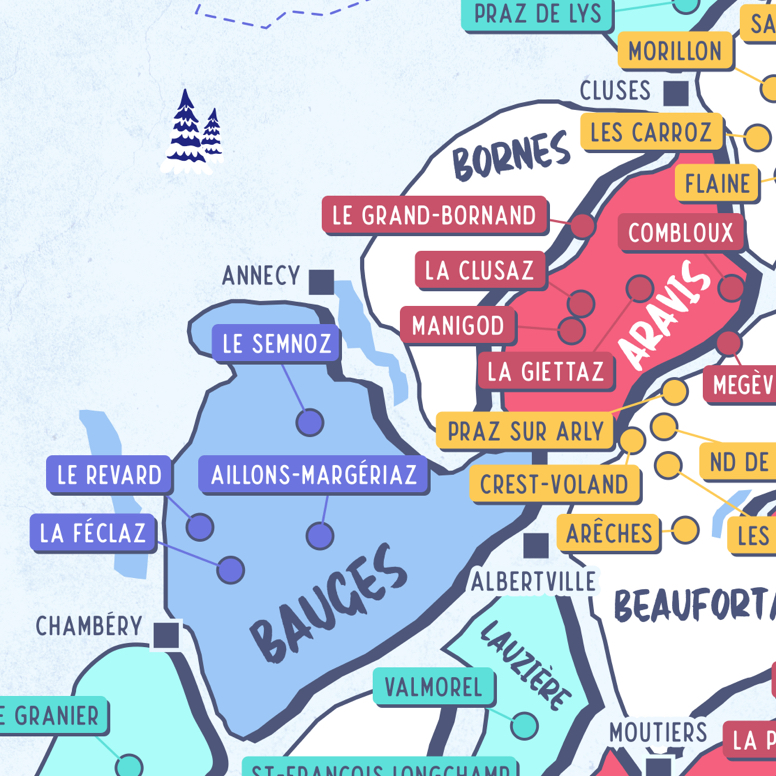 Les stations de ski des Alpes Françaises - Partie NORD