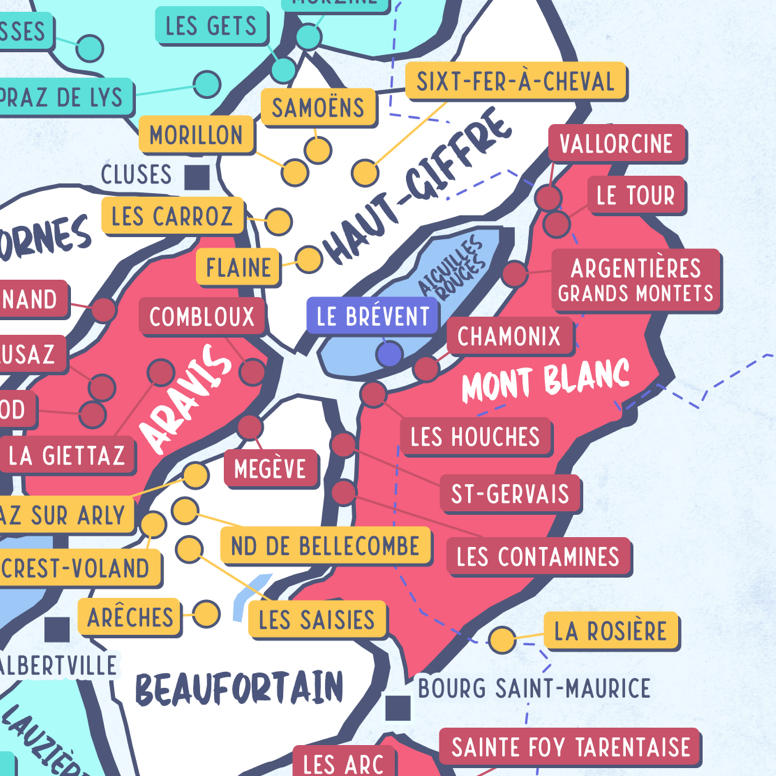 Les stations de ski des Alpes Françaises - Partie NORD