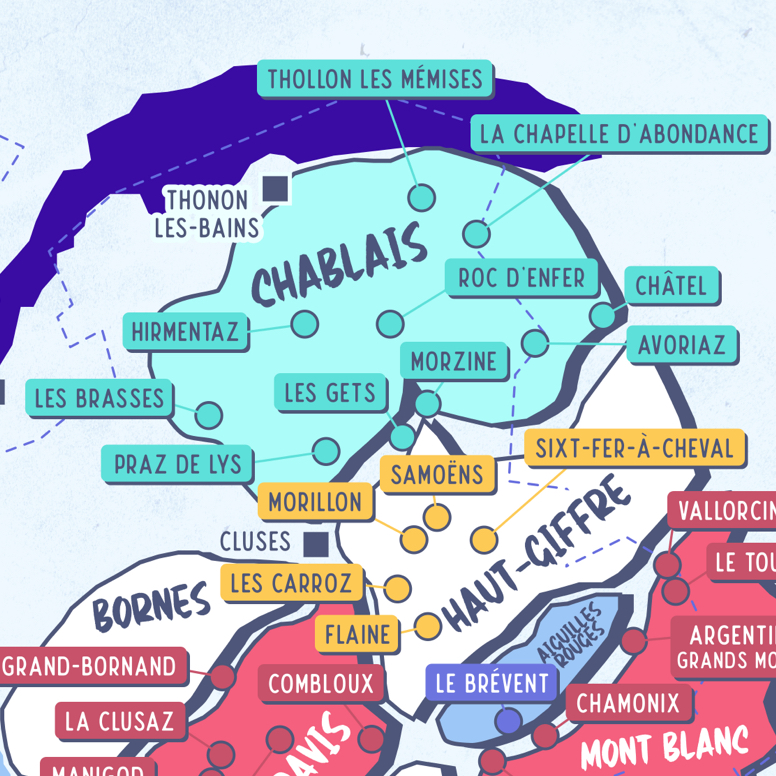 Les stations de ski des Alpes Françaises - Partie NORD