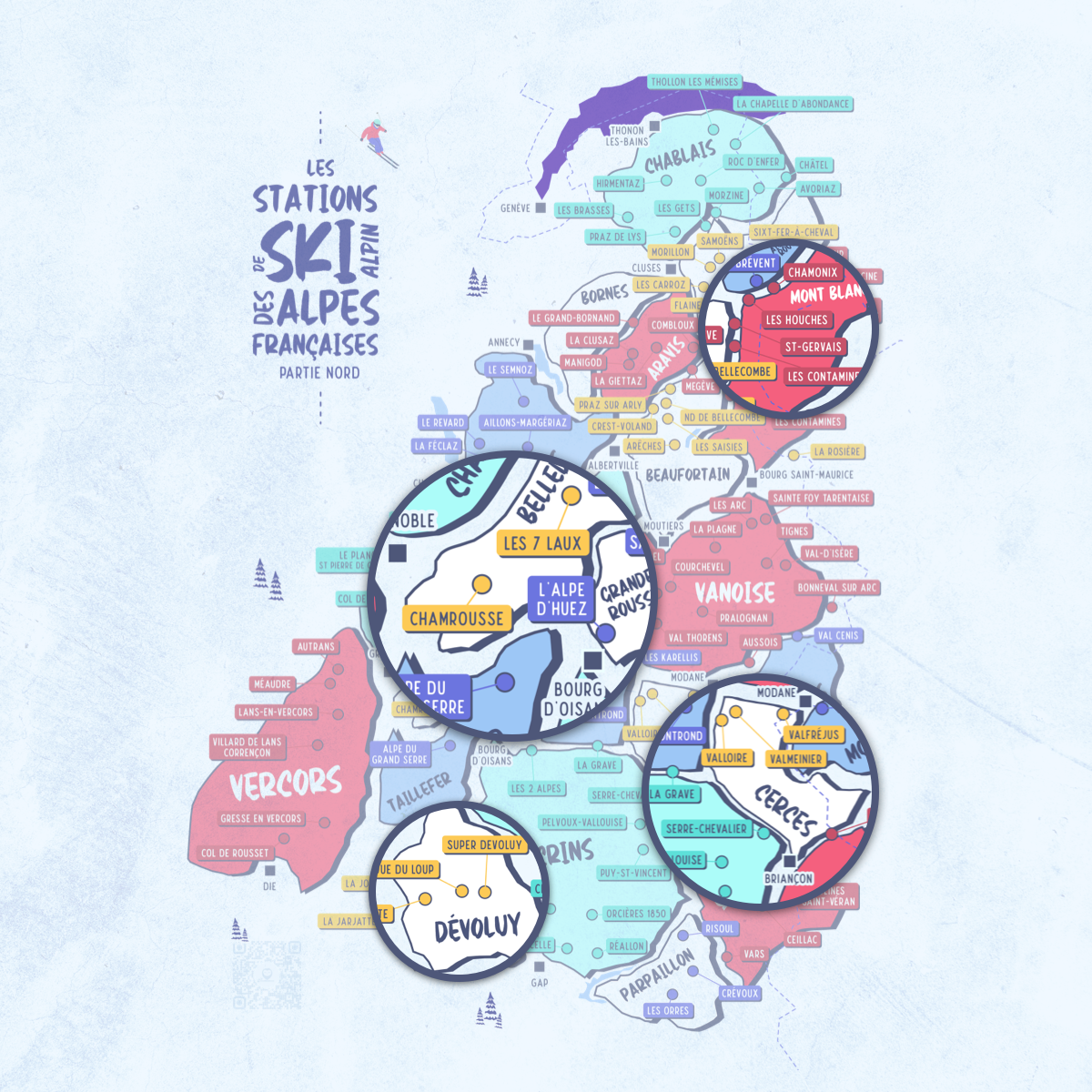 Les stations de ski des Alpes Françaises - Partie NORD