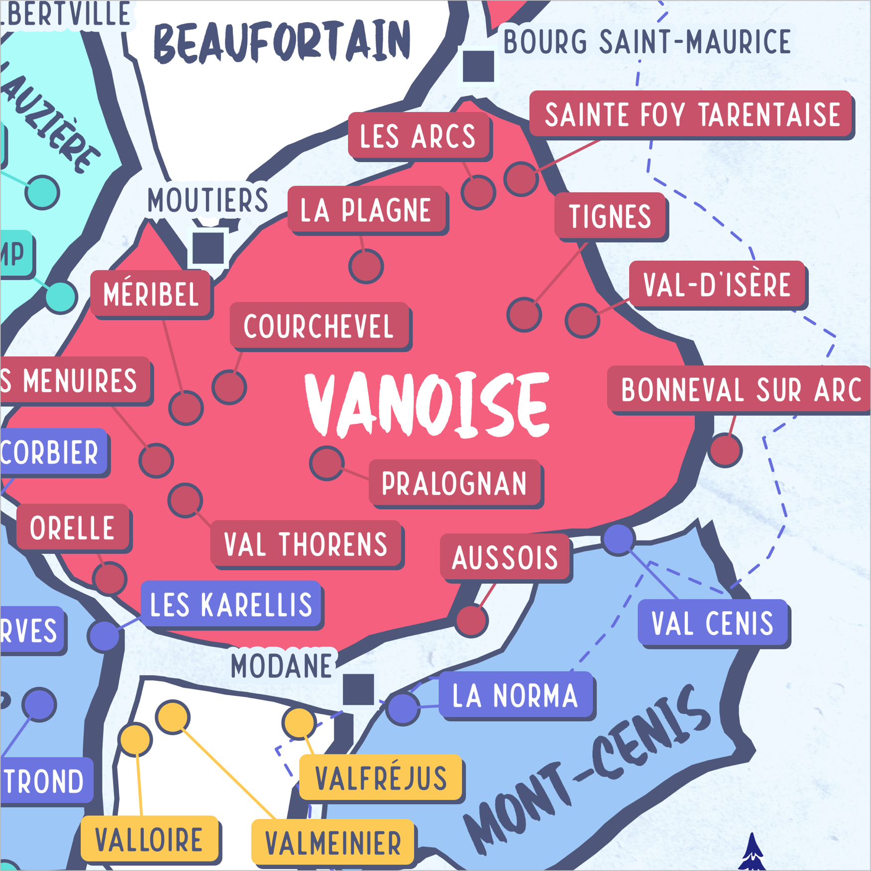 Les stations de ski des Alpes Françaises - Partie NORD