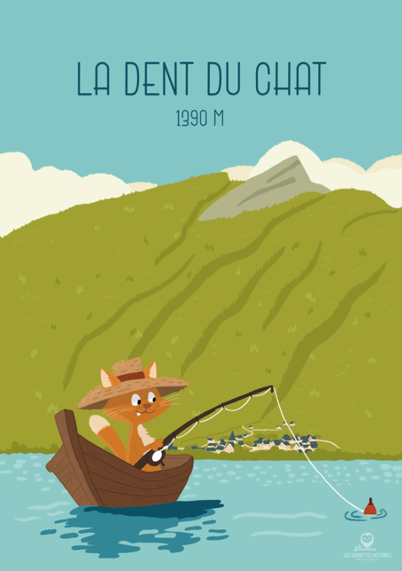Affiche la Dent du Chat - Chartreuse