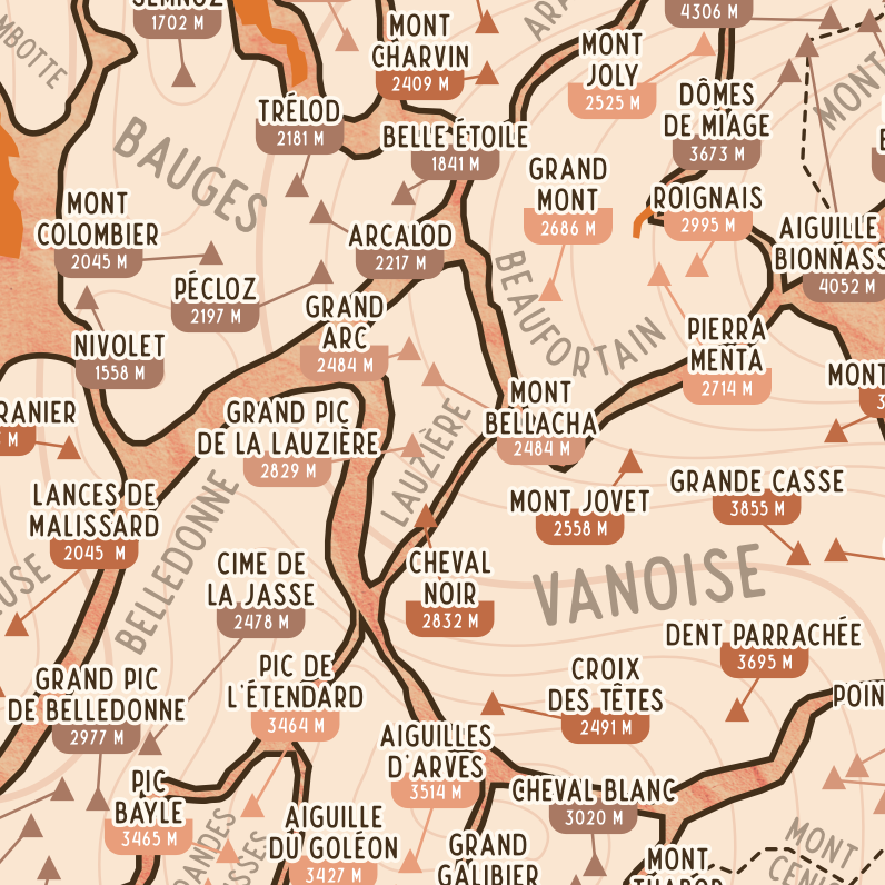 Sommets emblématiques des Alpes Françaises