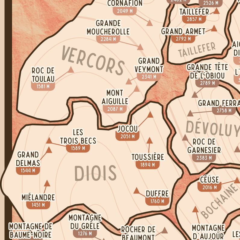 Sommets emblématiques des Alpes Françaises
